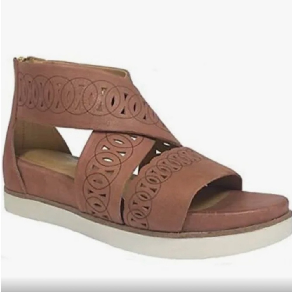 bussola leather open toe sandal